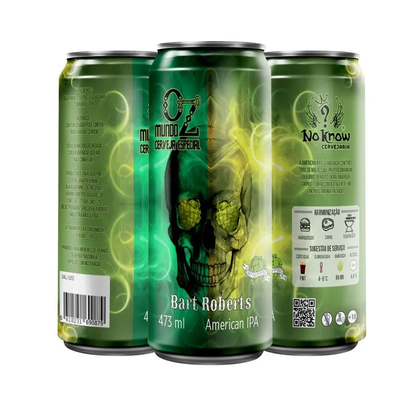 Kit 6 Latas American Ipa - Bart Robert - 473ml