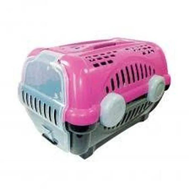 Caixa De Transporte Luxo Para Cães E Gatos Número 3 Cor Rosa