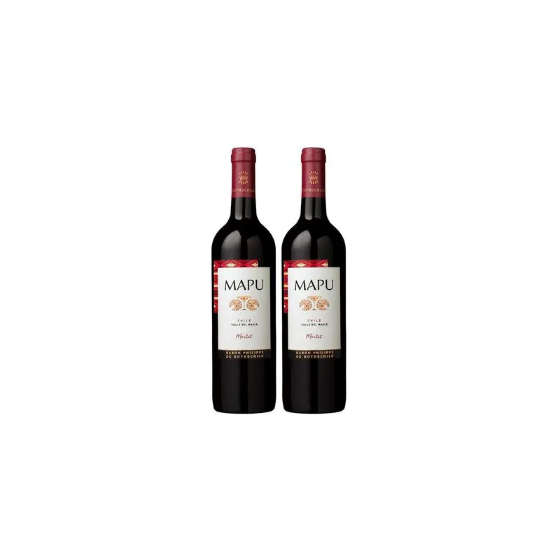 Kit 2 Vinhostintos Merlot Mapu Varietal 750ml