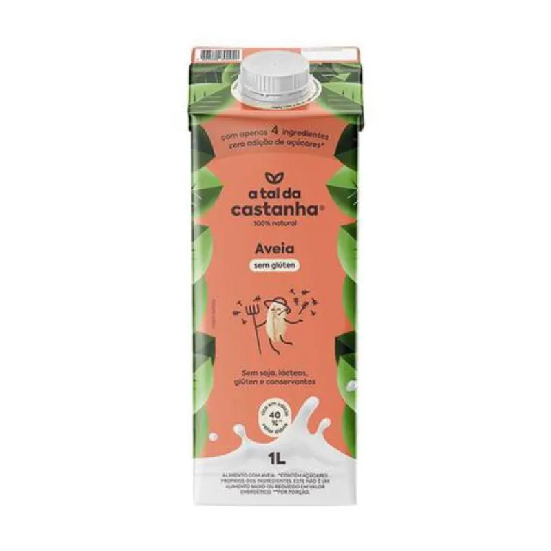 Kit 2x: Leite Vegetal Aveia A Tal Da Castanha 1l