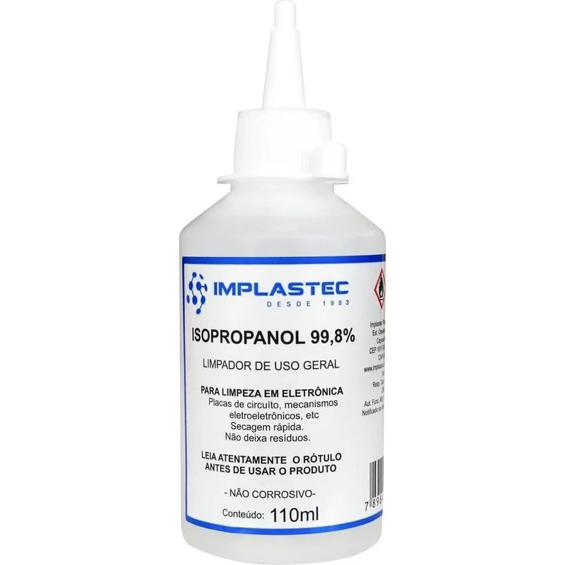 Alcool Isopropilico 110ml C/bico Implastec