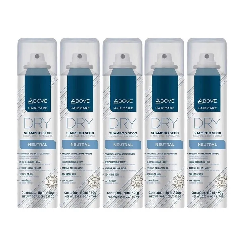 Kit 5 Shampoo A Seco Neutral 150Ml Above