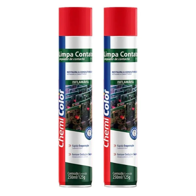 Kit 2 Limpa Contato Chemicolor - 250ml/125g