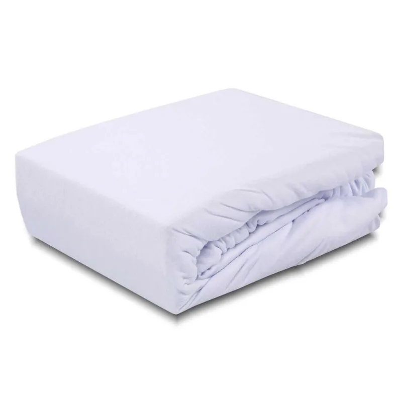 Lençol avulso casal padrão elasticado microfibra - branco