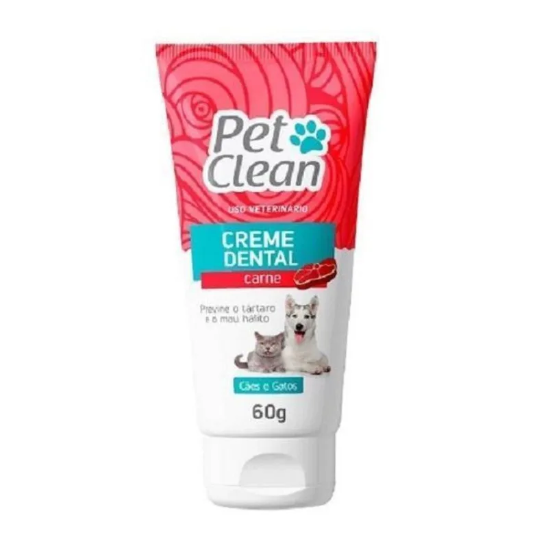 Creme Dental Carne Pet Clean 60g