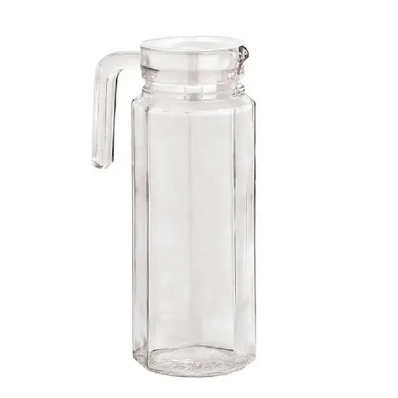 Kit 2 Jarra Com Tampa Vidro 1 L De Suco Veneza Cozinha Agua