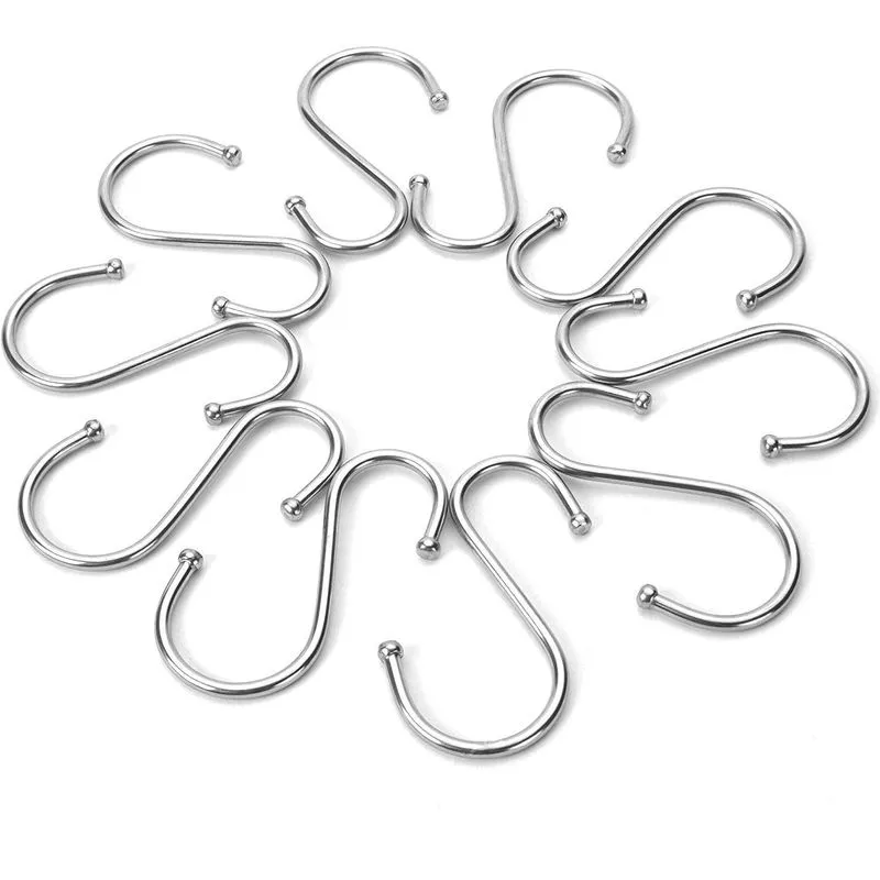 Ganchos S Aço Inox Utensílios Barra Cozinha 30 Un.