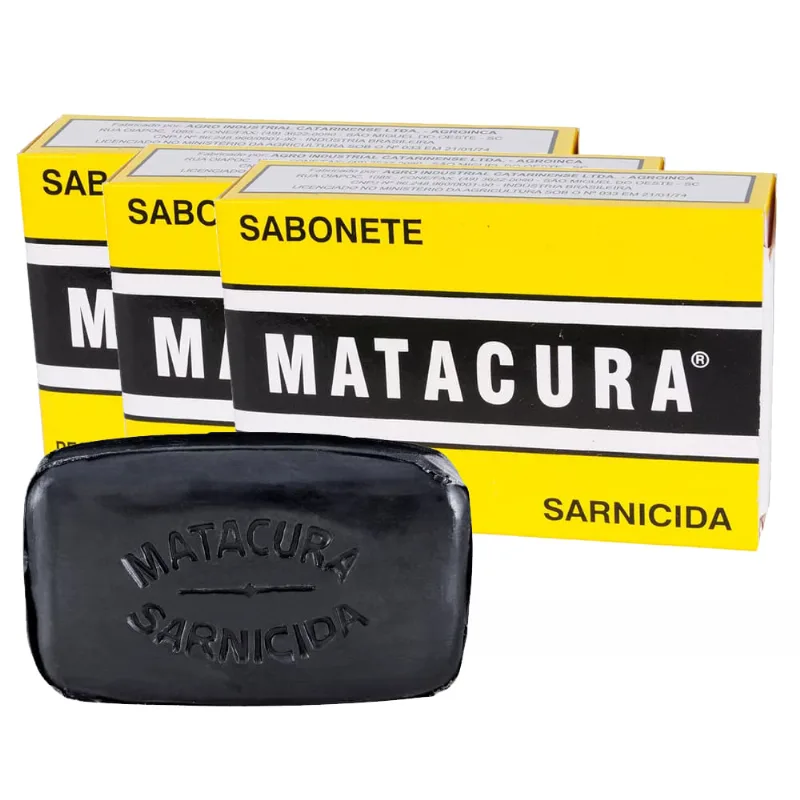 Kit Sabonetes Matacura Sarnicida Para Cães 240g
