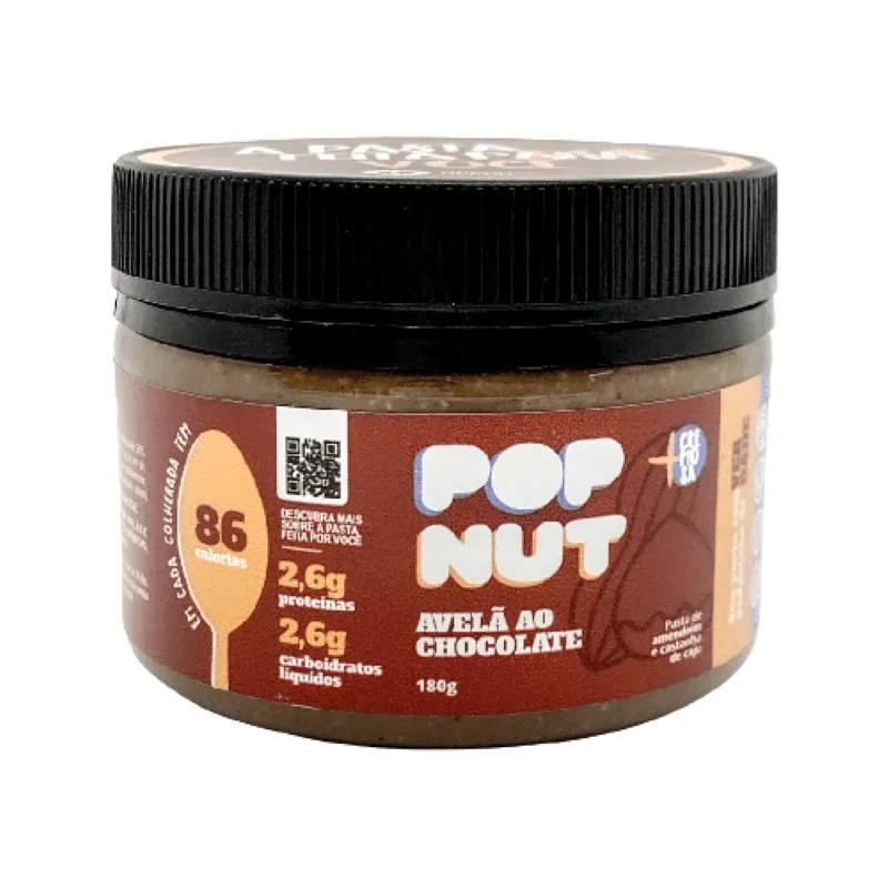 Kit 2x: Popnut Avelã Ao Chocolate Original Blend 180g