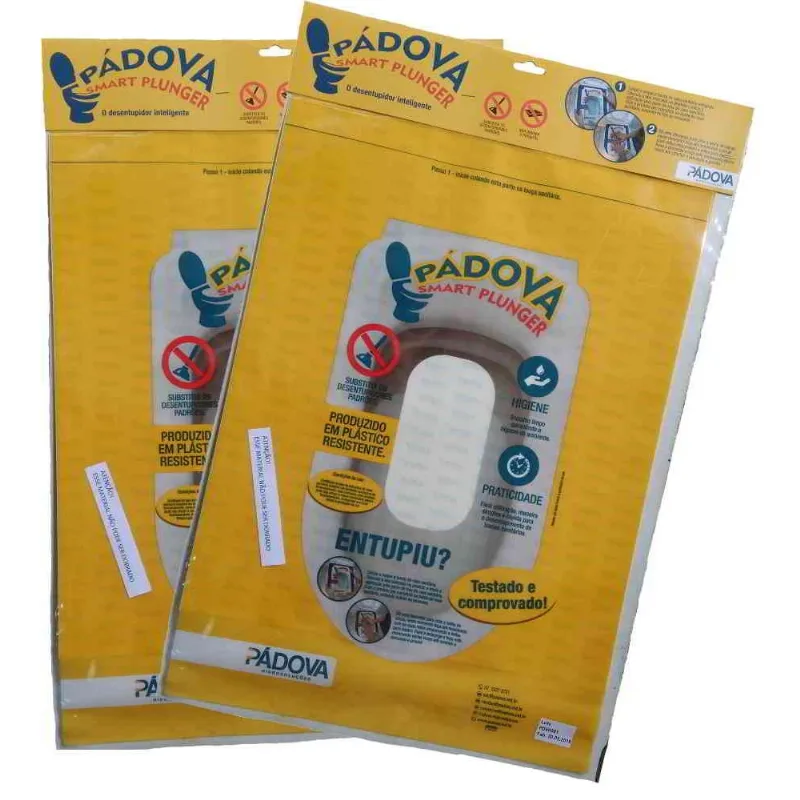 Kit Desentupidor Vaso Sanitário Adesivo Inteligente 2 Peças