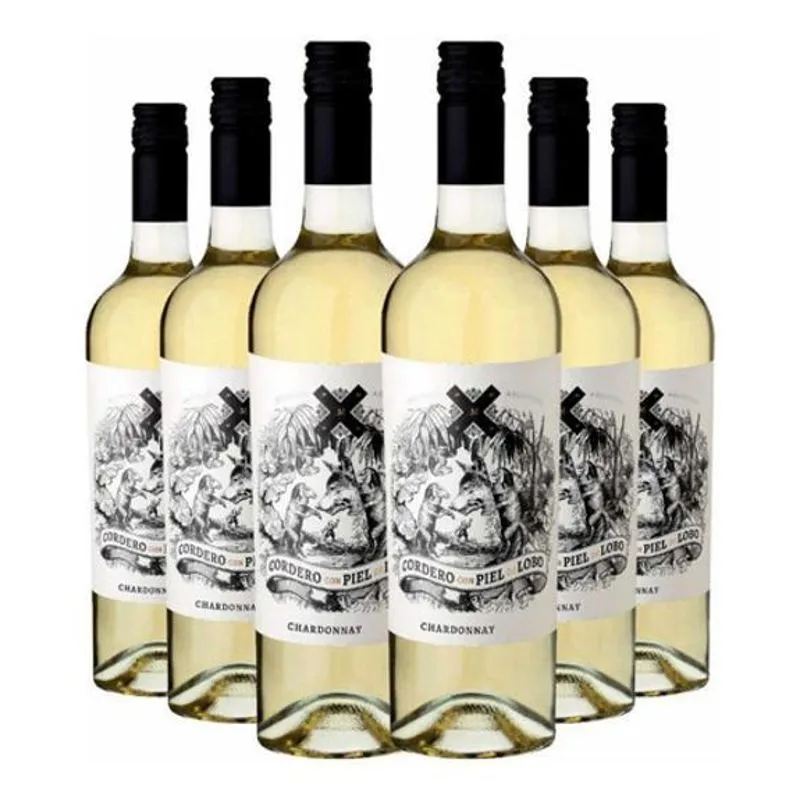 Vinho Cordero Con Piel De Lobo Chardonnay 750 Ml Pack Com 06
