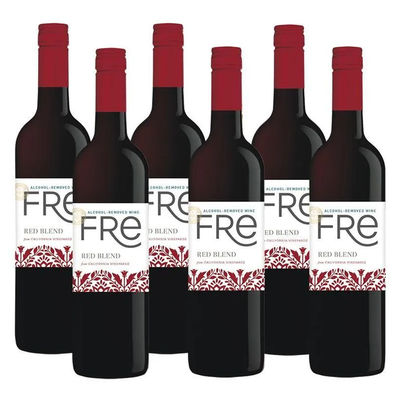 Combo 6 Gfs Vinho Sem Álcool Tinto Assemblage Fre 750ml