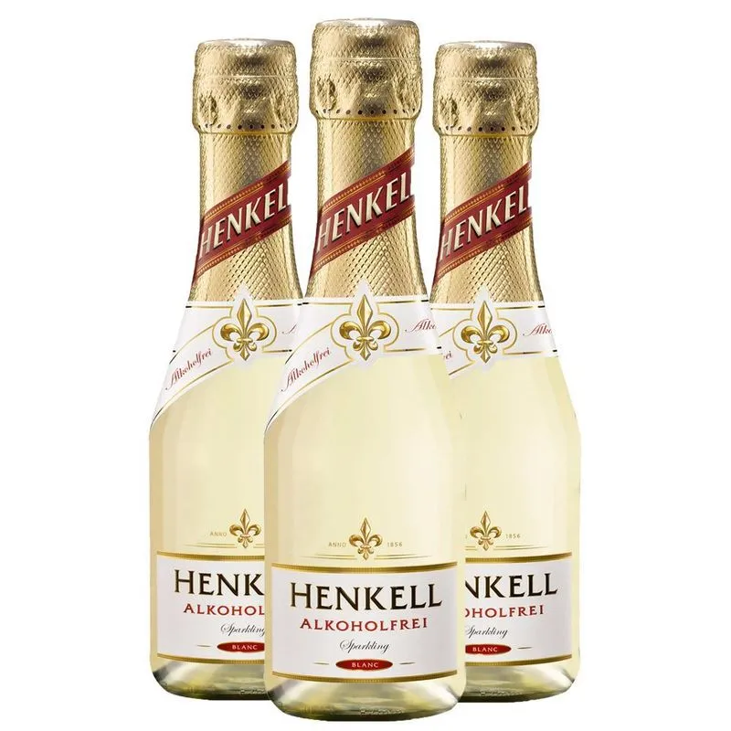 Combo 3 Gfs Mini Espumante Sem Álcool Branco Henkell 200 Ml
