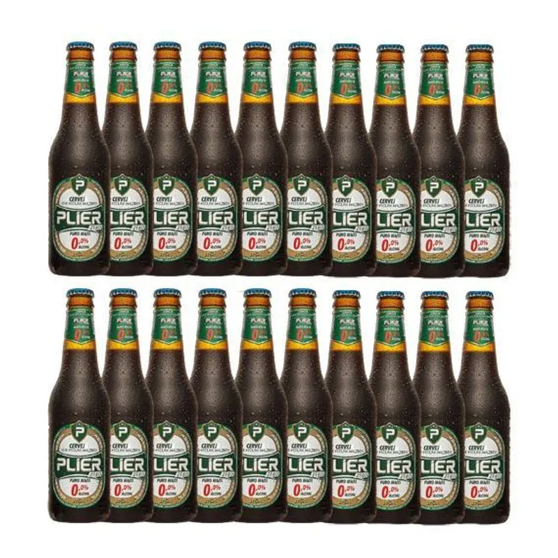 Combo 20 Un Cerveja Sem Álcool Malzbier Plier 335 Ml