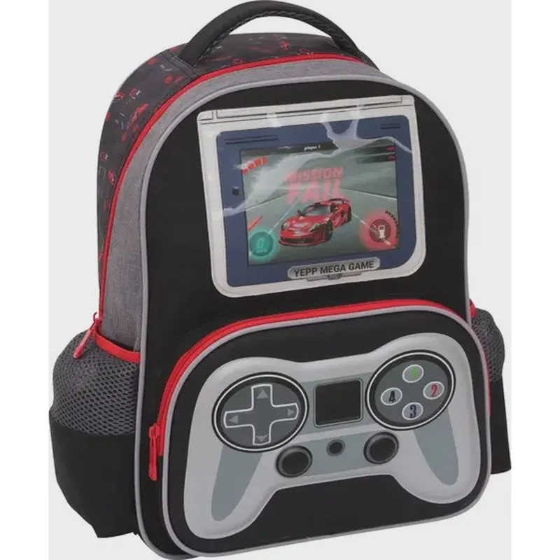 Mochila Infantil Escolar Bolsa de Costa Mega Game Yepp - 6320