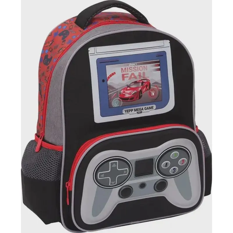 Mochila Infantil Escolar Bolsa de Costa Mega Game Yepp - 6320
