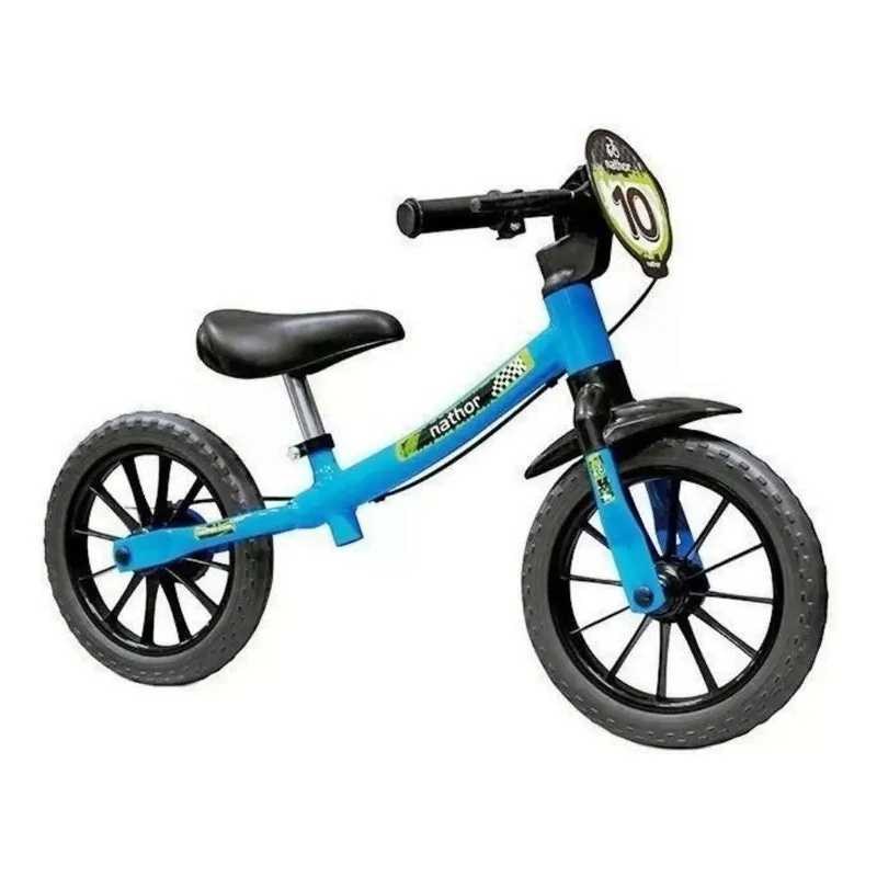 Bicicleta Infantil Sem Pedal Equilíbrio Balance Azul Nathor