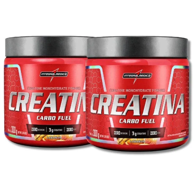 Kit 2 Uni Creatina Carbo Fuel (300G) Integralmedica Laranja