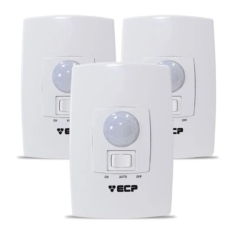 Kit 3 Sensor Iluminação Embutir Ls120 Ecp