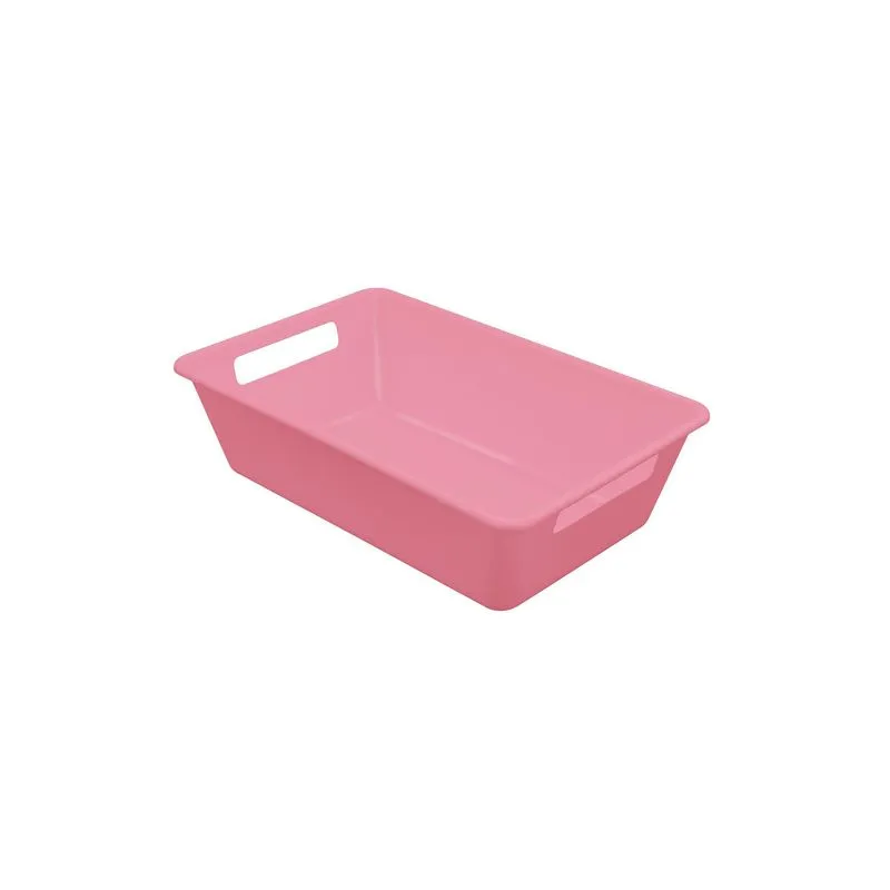 Kit 10 Unidades Bandeja 3l Dellaplast Rosa Bebê