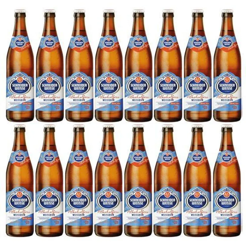 Combo Com 16 Gfs Cerveja Sem Álcool Schneider Tap 3 500 Ml