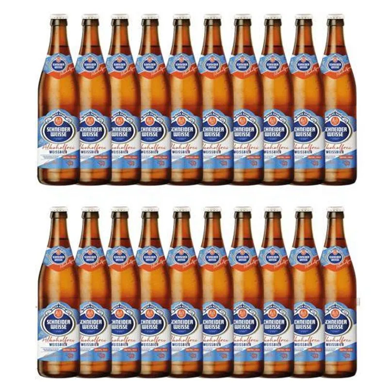 Combo Com 20 Gfs Cerveja Sem Álcool Schneider Tap 3 500 Ml