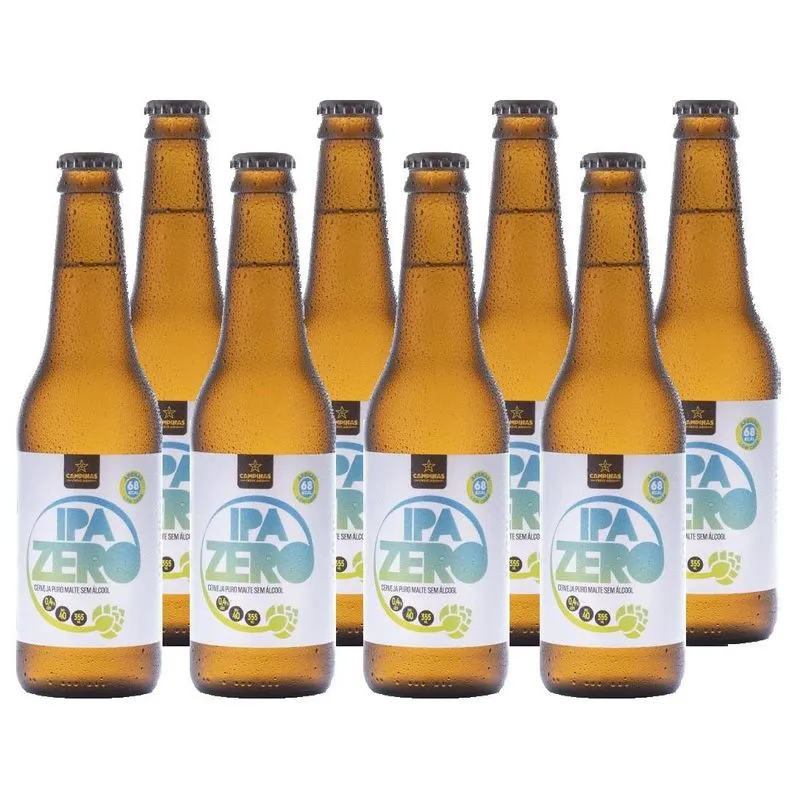 Combo Com 8 Gfs Cerveja Sem Álcool Campinas Ipa Zero 355 Ml