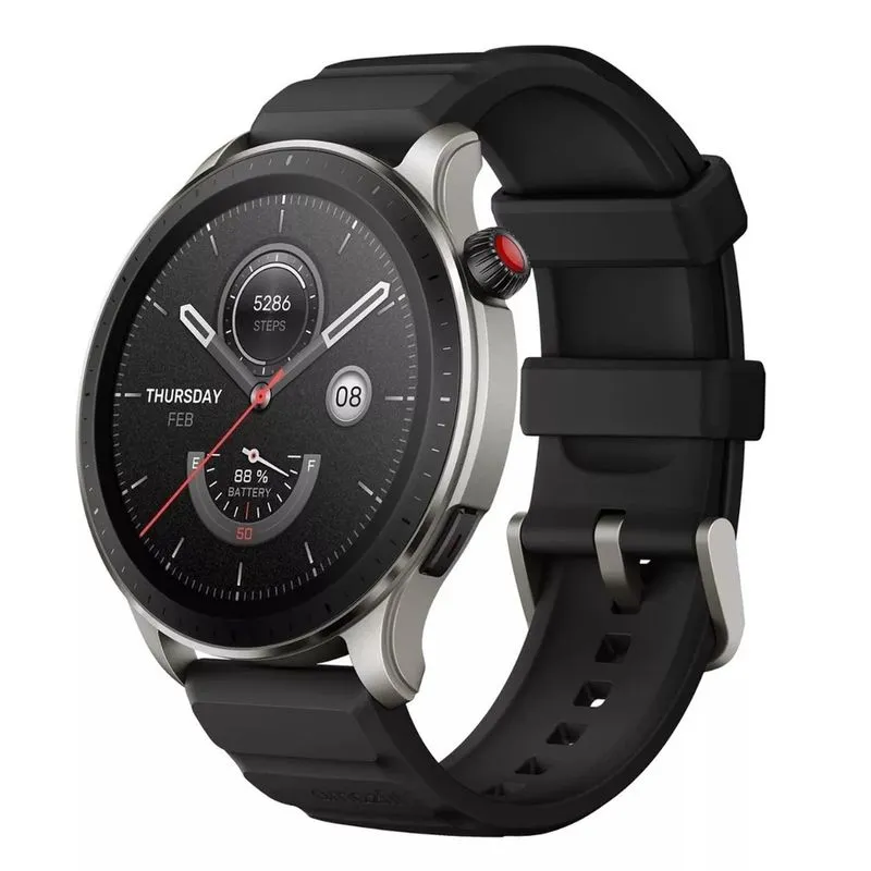 Smartwatch Amazfit gtr 4 Tela Amoled Touch 1.43 Polegadas gps A2166 Preto