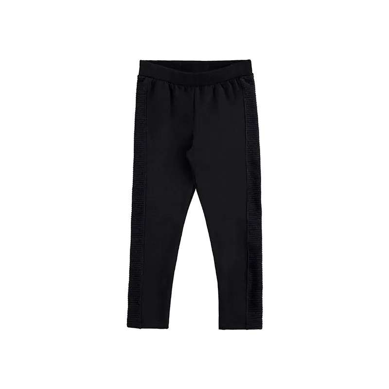 Calça Infantil Menina Com Detalhe na lateral 1/3 - 67472-PRETO REATIVO-3