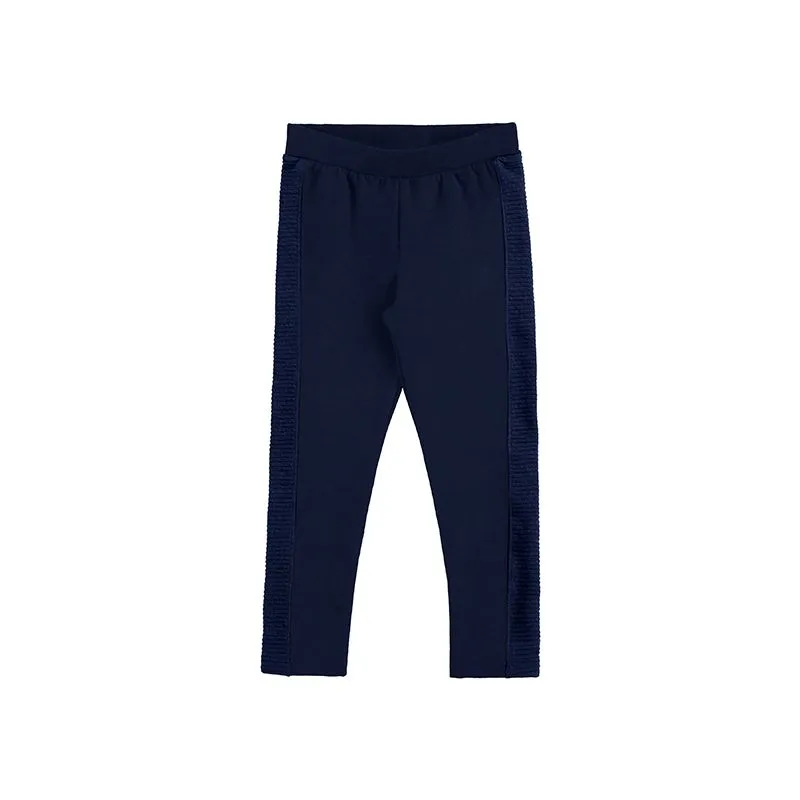 Calça Infantil Menina Com Detalhe na lateral 1/3 - 67472-MARINHO-3