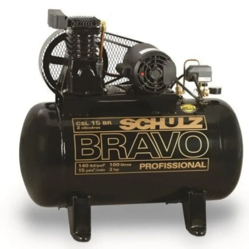 Compressor De Ar Schulz - Csl 15br/100 Bravo - 15 Pés 100 Litros 140 Libras 127v Mono