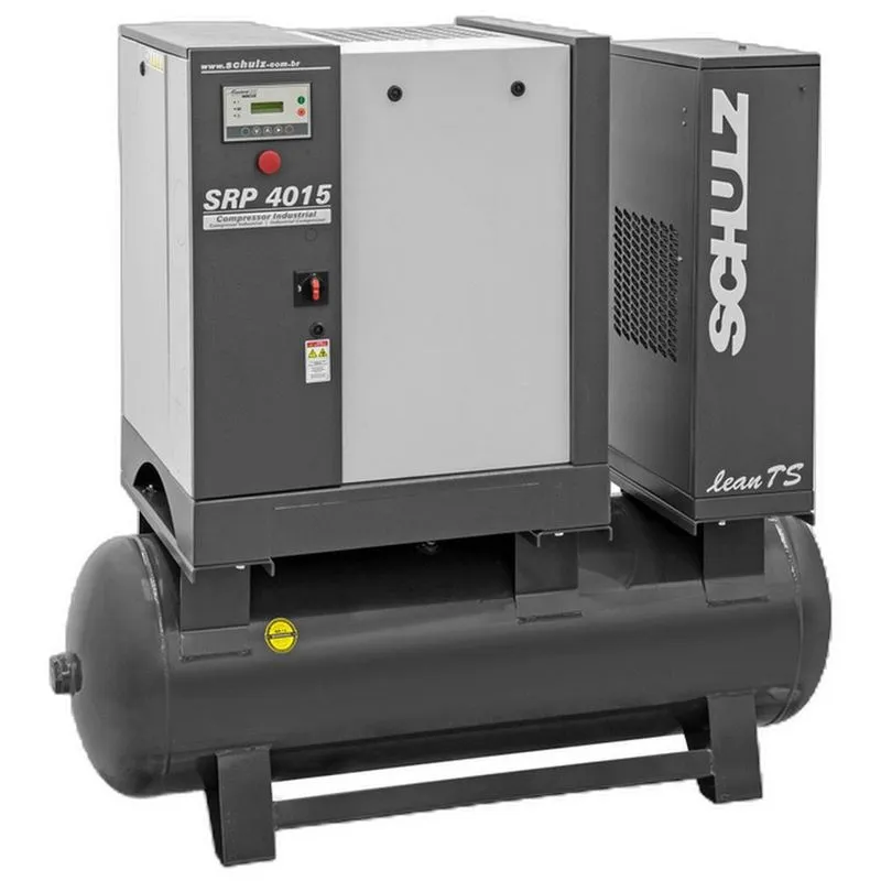 Compressor Parafuso Schulz Srp4015e Lean Ts 260 Litros 15hp 11bar Trifásico 220v