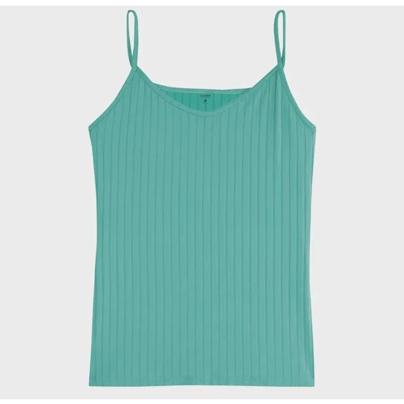 Blusa Feminino Básica Alça Fina Viscose Canelada 50617 - Malwee