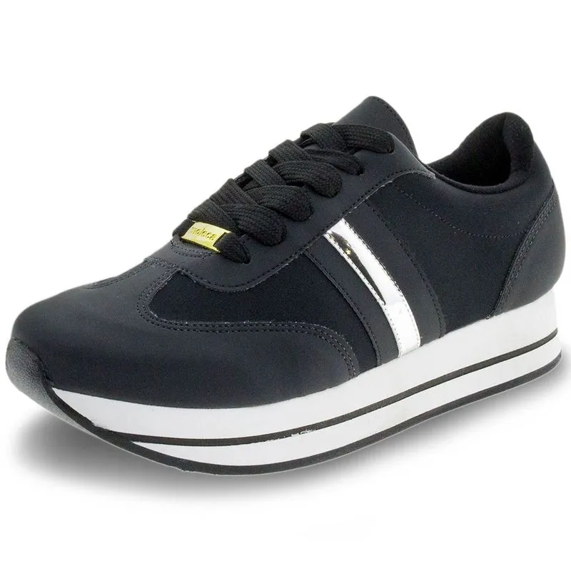 Tênis Feminino Flatform Moleca - 5627110 PRETO 35