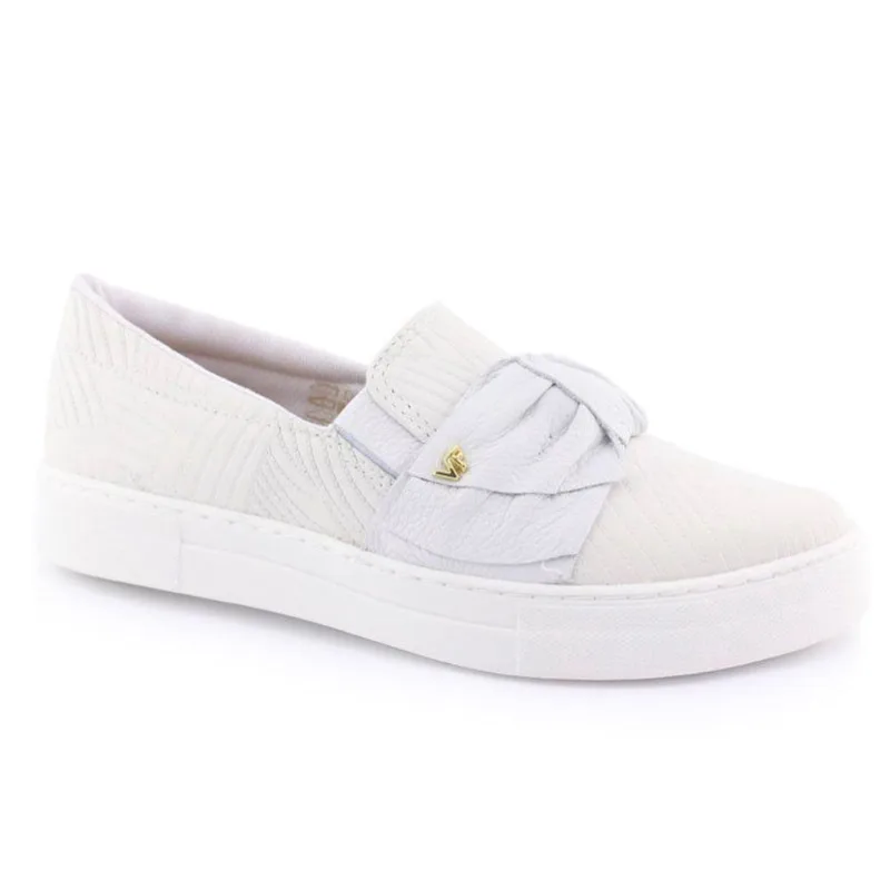 Sapatênis Fem. Slip On 6013103 flatform em Couro - Verofatto