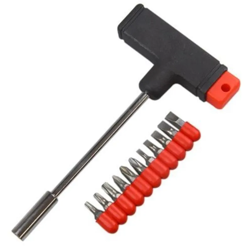 Chave T Com 11 Acessórios Chaves De Fenda Philips E Torx
