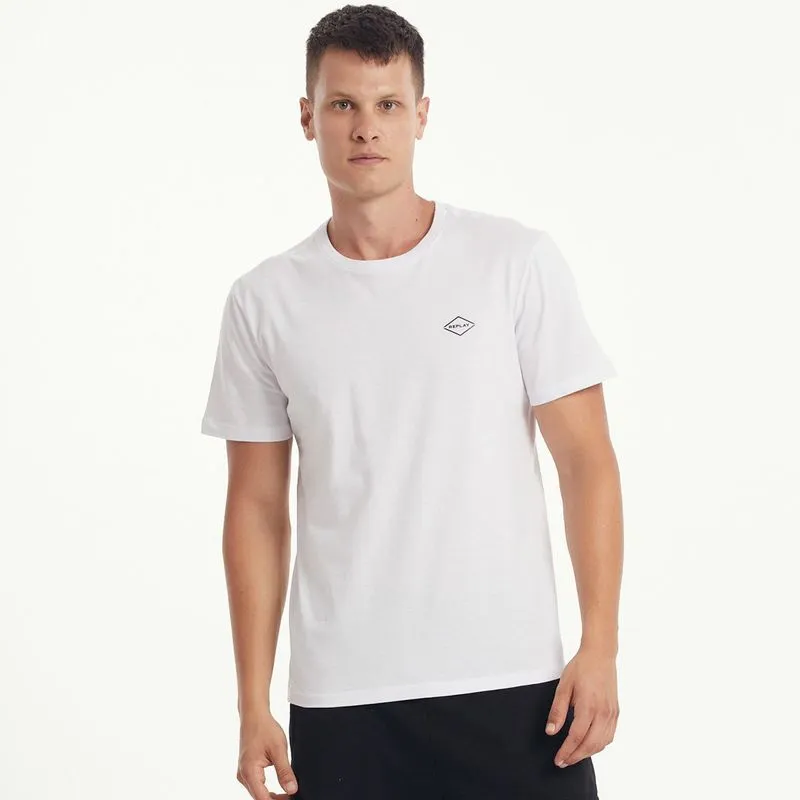 Camiseta Replay Estampada Masculina - Masculino - Branco