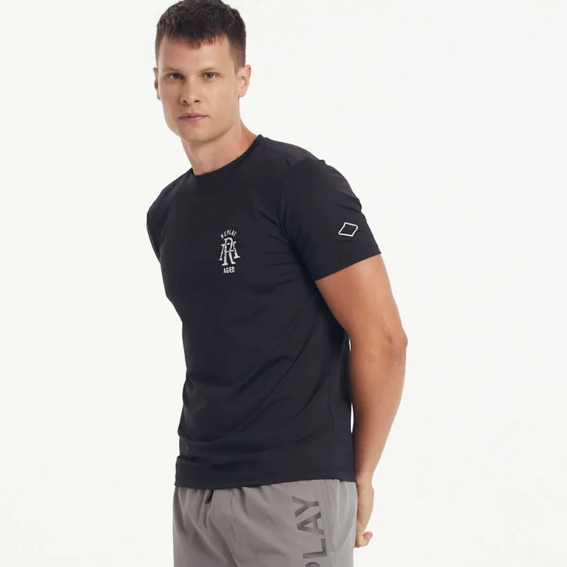 Camiseta Replay Bamboo Masculina - Masculino - Preto