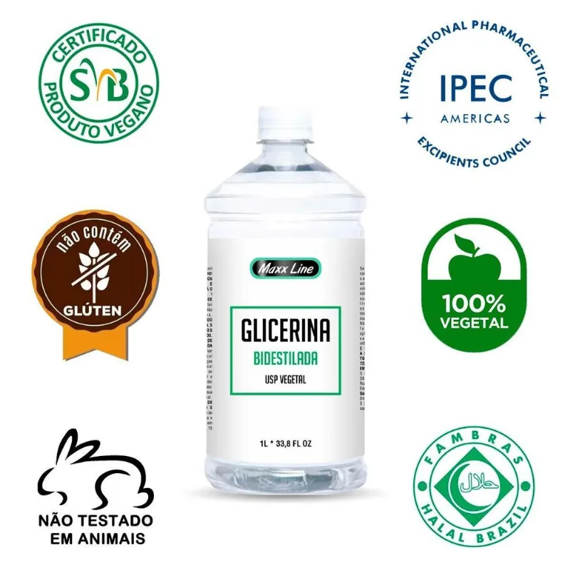 Glicerina Bidestilada Togmax 1l - Solvente E Hidratante