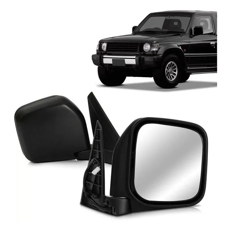 Retrovisor Pajero 1997 Eletrico Preto Lado Direito