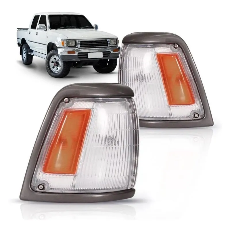 Sinaleira Dianteira Hilux 4x2 1992 A 2001 Aro Cinza Lado