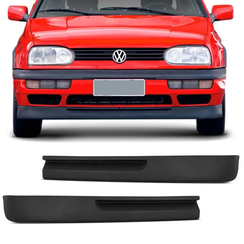 Saia Spoiler Para-choque Golf Mexicano GTI GLX 92 93 94 95 96 97 98 Largo Preto - Lado Direito Passageiro