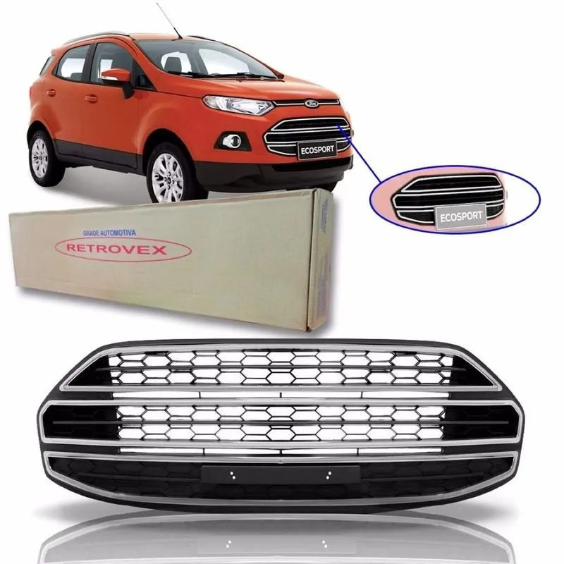 Grade Ecosport Friso Cromado Inferior