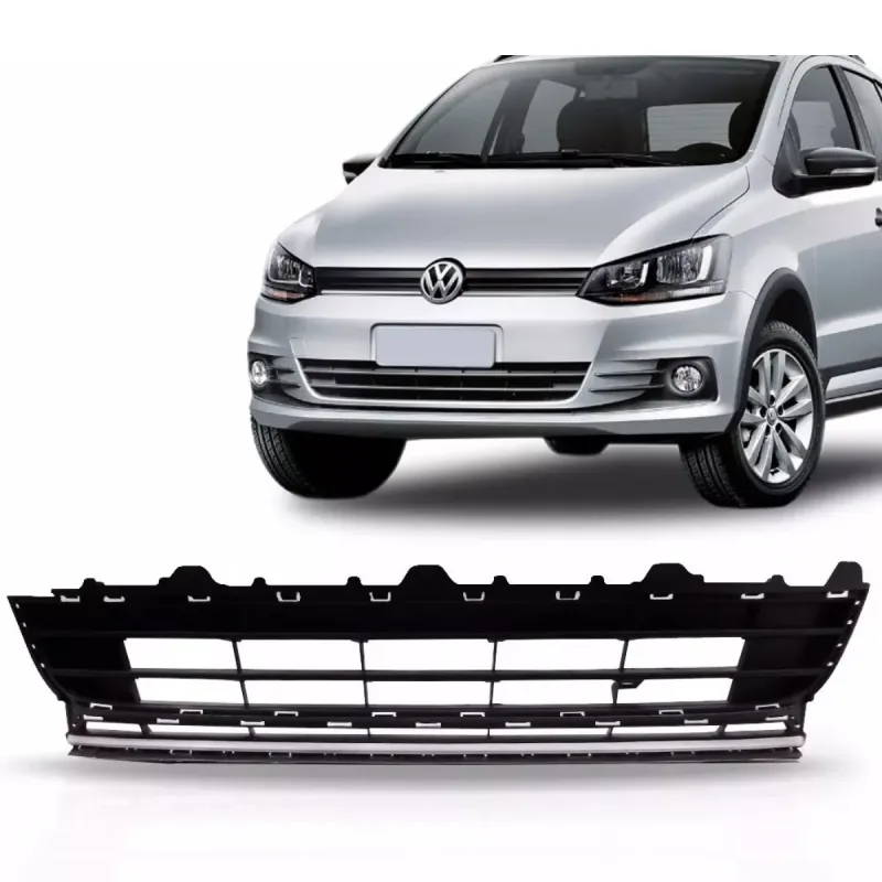 Grade Central Inferior Volkswagen Fox 2015 2016 2017 Friso Cinza - Universal Auto Imports