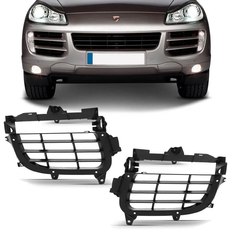 Grade Parachoque Interior Porsche Cayenne Sport 2008 2009 2010 Dianteiro Preto - Lado Direito Passageiro