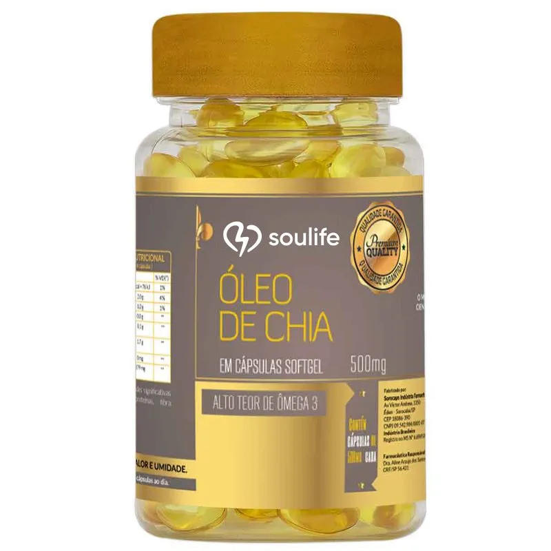 Óleo de Chia 500mg - Soulife