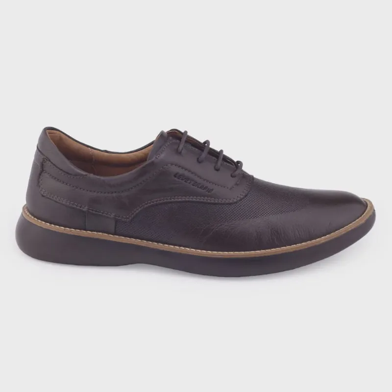 Sapato Masc Leveterapia 47503 Sirius Couro Casual