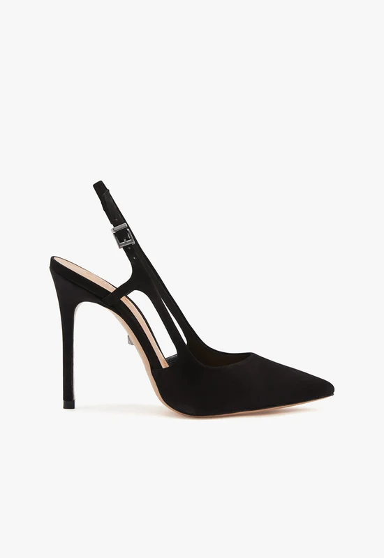Boris High Stiletto Black Pump 5 / Black / Nubuck