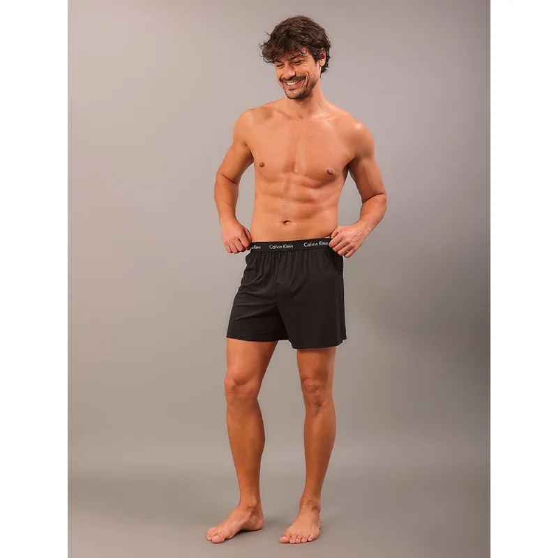 Samba Canção Masculino Classic Elástico Com Logo Calvin Klein Underwear - Black Samba Canção Masculino Classic Elástico Com Logo Calvin Klein Underwear Black Xl