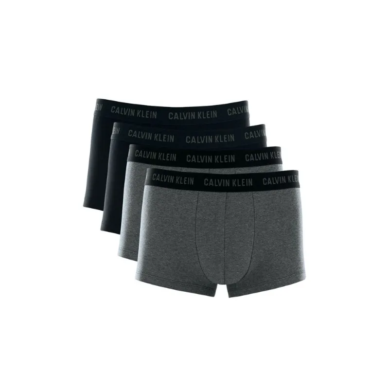 Kit 4 Cuecas Sungão Cotton Calvin Klein Cinza Mescla Escuro P